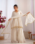 Beautiful Mal Chanderi Sharara Suit Set